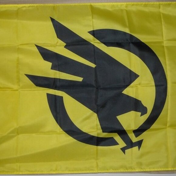 Command & Conquer GDI Tiberium Wars Interbellum yellow 3'x5' horizontal Flag - Picture 2 of 2